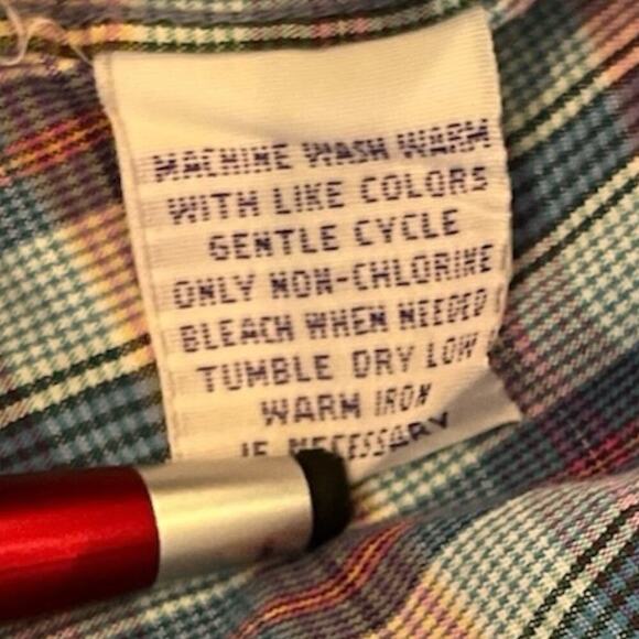 Alan Flusser Multicolor Plaid Button Down Shirt XL Contrast Paisley Cuff Sleeves - Picture 5 of 9